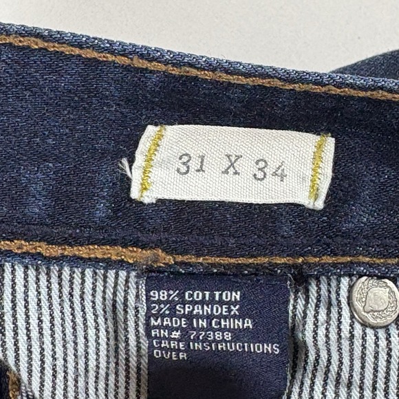 Madewell Rail Straight Jeans Women's 31x34 Dark Wash Stretch Classic - Picture 7 of 16